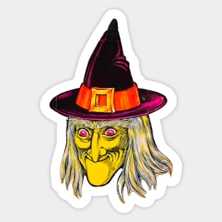 Vintage Witch Decoration Sticker